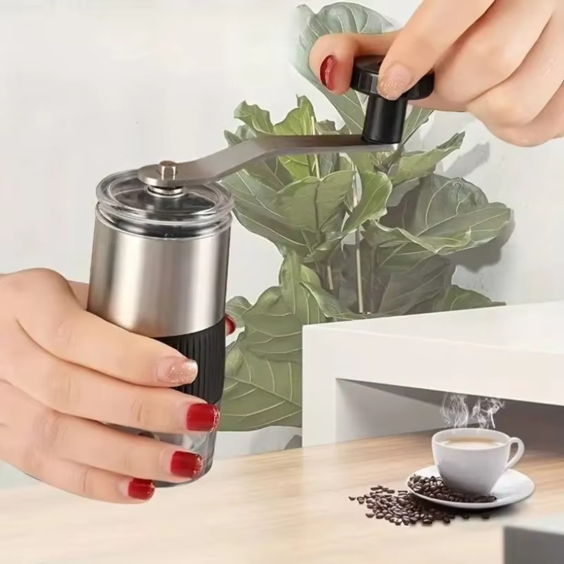 Burr Hand Grinder - Ручная кофемолка для зерен с визуальным