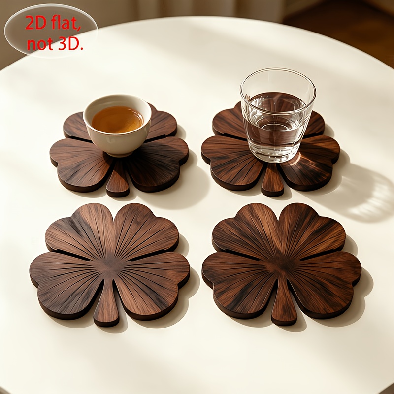 Набор из 4-х плоских деревянны – обзор и цена Coffee Tea And Sugar Set