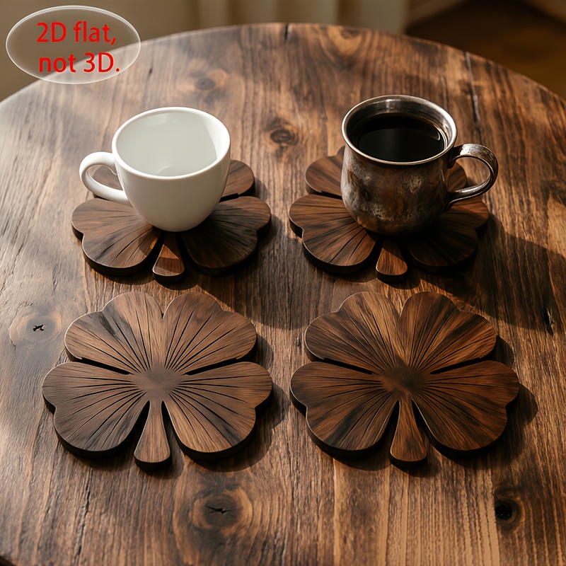 Набор из 4-х плоских деревянны – обзор и цена Coffee Tea And Sugar Set