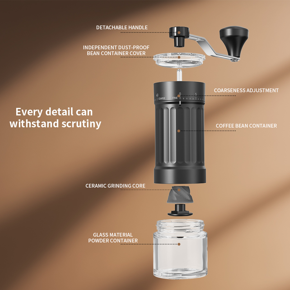 Внешняя регулируемая коническа – обзор и цена Burr Hand Grinder